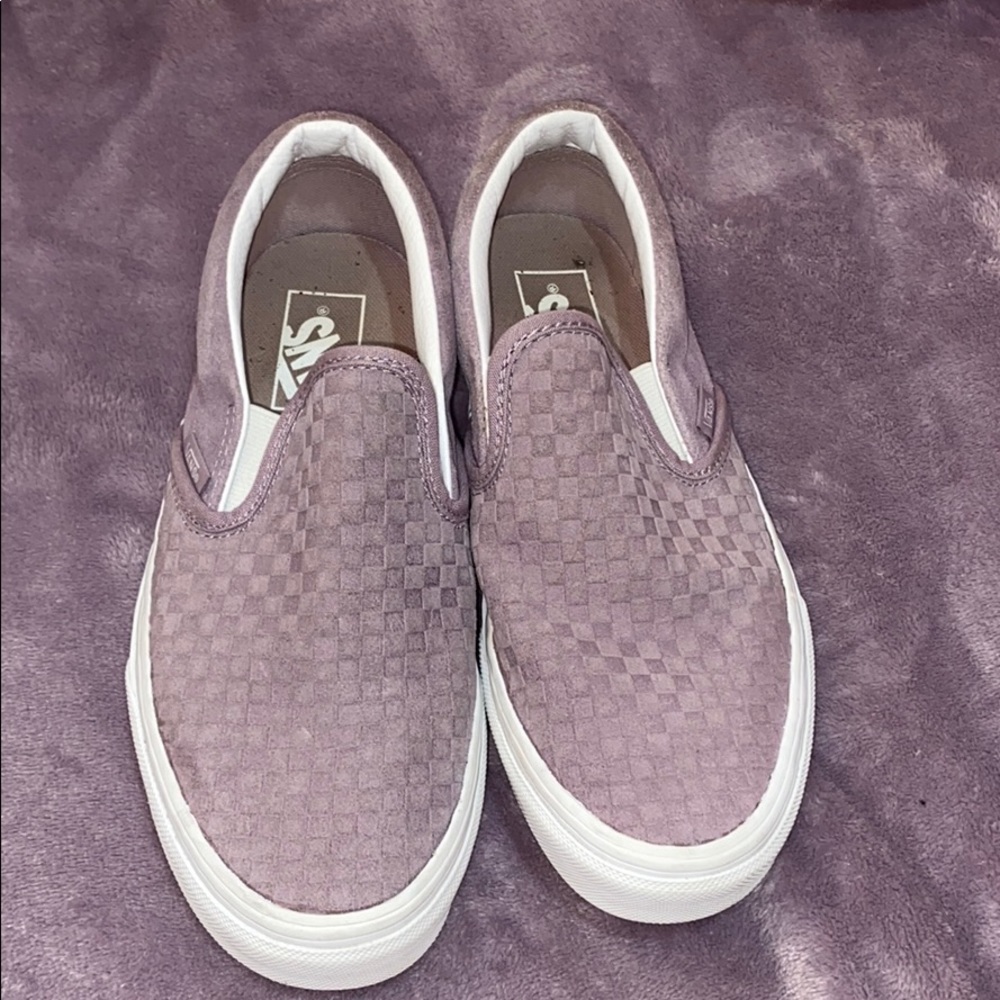 Lavender Slip On Vans